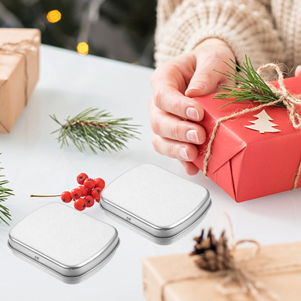 5 unidades de caixas de metal  - Tin Container Lid avaliação e preço